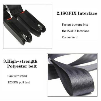 Adjustable Child Baby Car Safety Seat Isofix Strap Latch Interface Anchor Holder