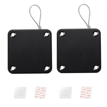 2x Punch-free Automatic Door Closer Sensor Auto for Home Kitchen Door Security - White