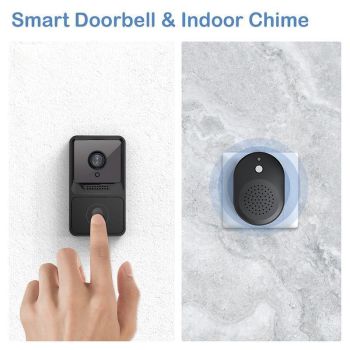 Wireless WiFi Video Doorbell Smart Phone Door Ring Intercom Camera Security Bell