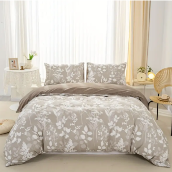 Dreamfields - Canvas Fleur Quilt Cover Set - (3pcs, Super King Size)