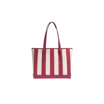 Michael Kors Women's Jet Set Travel Large TZ Shoulder PVC Tote Bag Purse Pink - One Size
