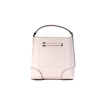 Michael Kors Women's Mercer Small Powder Blush Pebble Leather Bucket Crossbody Bag Purse - One Size