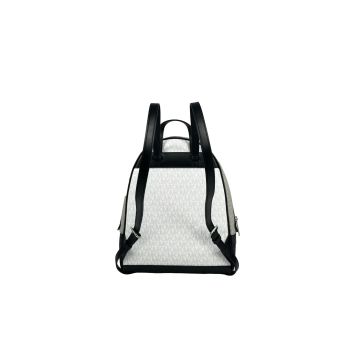 Michael Kors Women's Rhea Medium PVC Backpack Bookbag Optic White Multi - One Size