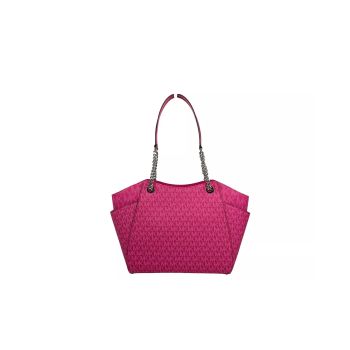 Michael Kors Women's Jet Set Large Chain Shoulder Tote Bag Dragon Fruit - One Size
