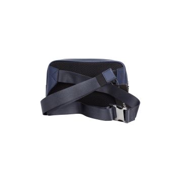Michael Kors Women's Cooper Small Navy Blue Smooth Leather Double Zip Belt Bag - One Size