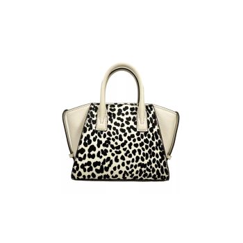 Michael Kors Women's Avril XS Cream Cheetah Satchel Crossbody Bag Purse - One Size
