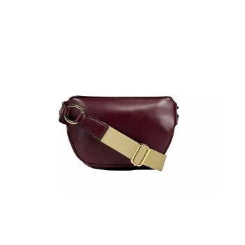 Michael Kors Women's Leather Maise 2 in 1 Fanny Waist Pack Bag Maroon - One Size