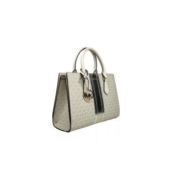 Michael Kors Women's Sheila Medium Crossbody Satchel Purse Bag Pale Gold - One Size