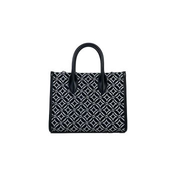 Michael Kors Women's Mirella Small Top Zip Crossbody Tote Bag Black - One Size