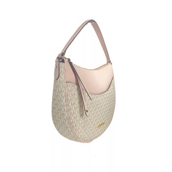 Michael Kors Women's Large Dover Half Moon Crossbody Bag Purse Powder Blush Multi - One Size