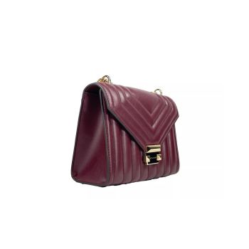 Michael Kors Women's Whitney Medium Chain Shoulder Flap Crossbody Oxblood - One Size