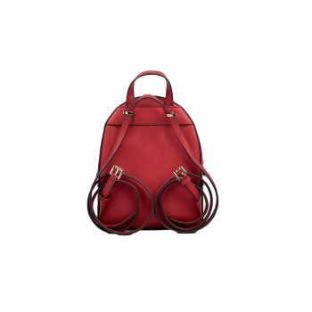 Michael Kors Women's Jaycee Mini XS Leather Zip Pocket Backpack Red - One Size