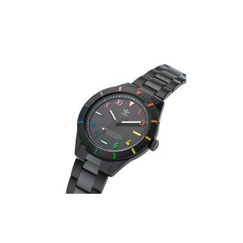 Adidas Unisex's Black Stainless Steel Watch - One Size