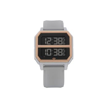Adidas Men's Gray Silicone Watch - One Size