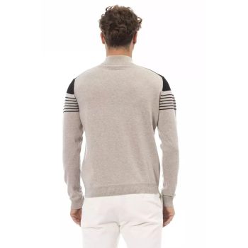 Alpha Studio Men's Beige Viscose Sweater - 48 IT