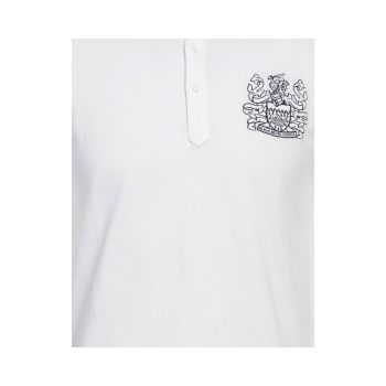 Aquascutum Men's White Cotton Polo Shirt - L