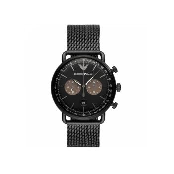 Armani Men's Black Steel Watch - One Size