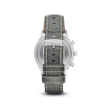 Armani Men's Green Leather Watch - One Size