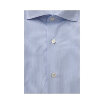 Bagutta Men's Light Blue Cotton Shirt - 2XL