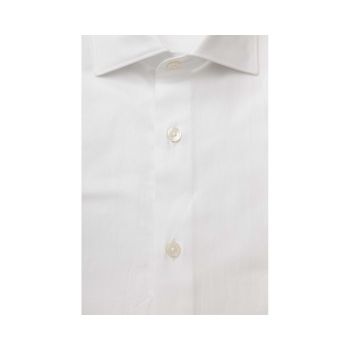 Bagutta Men's White Cotton Shirt - 2XL