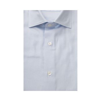 Bagutta Men's Light Blue Cotton Shirt - L