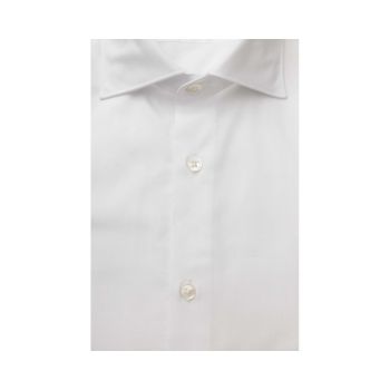 Bagutta Men's White Cotton Shirt - 44 IT