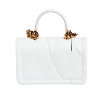 Dolce & Gabbana Women's White Silicone Devotion Heart Cover Hand Bag Airpod Case - One Size