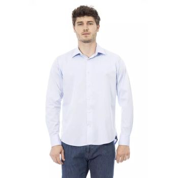 Baldinini Trend Men's Light Blue Cotton Shirt - 2XL