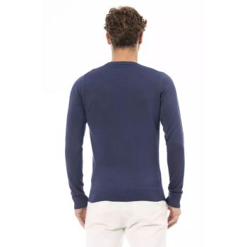 Baldinini Trend Men's Blue Modal Sweater - 50 IT