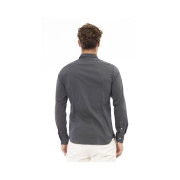 Baldinini Trend Men's Gray Cotton Shirt - L