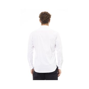 Baldinini Trend Men's White Cotton Shirt - L