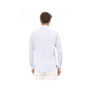 Baldinini Trend Men's Light Blue Cotton Shirt - 44 IT