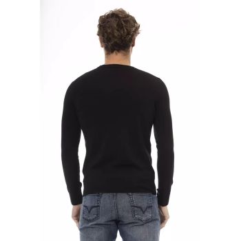 Baldinini Trend Men's Black Wool Sweater - 48 IT