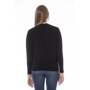 Baldinini Trend Women's Black Wool Sweater - 42 IT