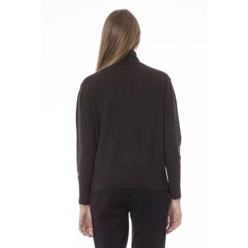 Baldinini Trend Women's Brown Wool Sweater - 42 IT