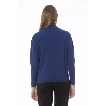 Baldinini Trend Women's Blue Wool Sweater - 42 IT