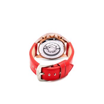 Bobroff Men's Red Leather Watch - One Size