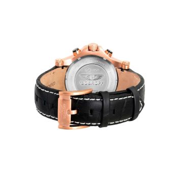 Bobroff Men's Black Leather Watch - One Size