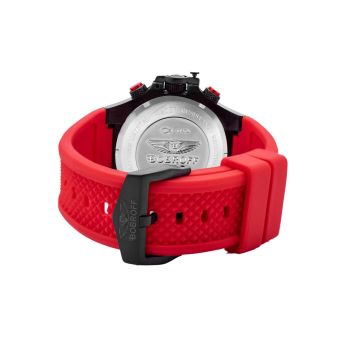 Bobroff Men's Red Rubber Watch - One Size