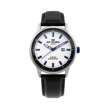 Ben Sherman Men's Black Leather Watch - One Size