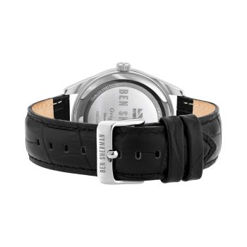 Ben Sherman Men's Black Leather Watch - One Size