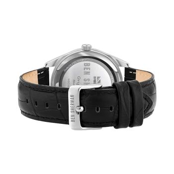 Ben Sherman Men's Black Leather Watch - One Size