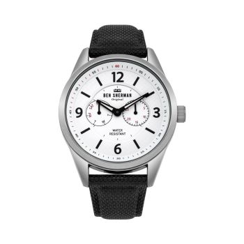 Ben Sherman Men's Black Leather Watch - One Size