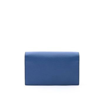Gucci GG Marmont Wallet on Chain Blue Leather - One Size