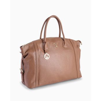 V Italia by Versace Genuine Leather Handbag Brown - One Size