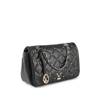 V Italia by VERSACE Chain Bag Black Leather - One Size