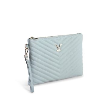 V Italia by VERSACE 1969 ABBIGLIAMENTO SPORTIVO SRL VItalia Clutch Light Blue - One Size