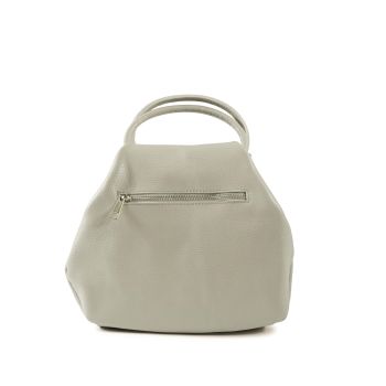 V Italia Womens Leather Shoulder Bag Grey - One Size