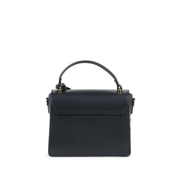 V Italia by Versace Black Leather Crossbody Bag - One Size