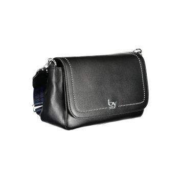 BYBLOS Women's Elegant Black Contrasting Detail Handbag - One Size